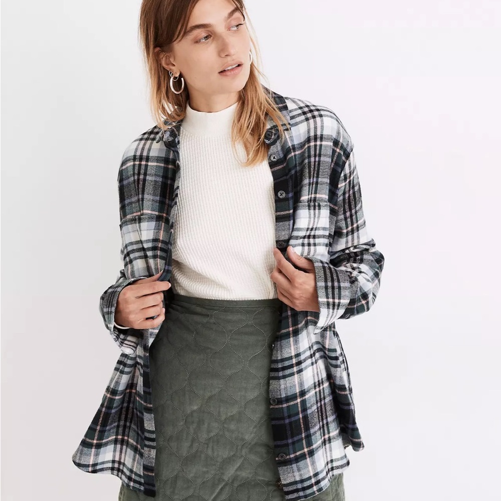 Madewell flannel Sunday shirt in cronston plaid